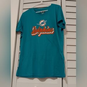 NFL Women's Dolphins Flannel PJ Set Size XL